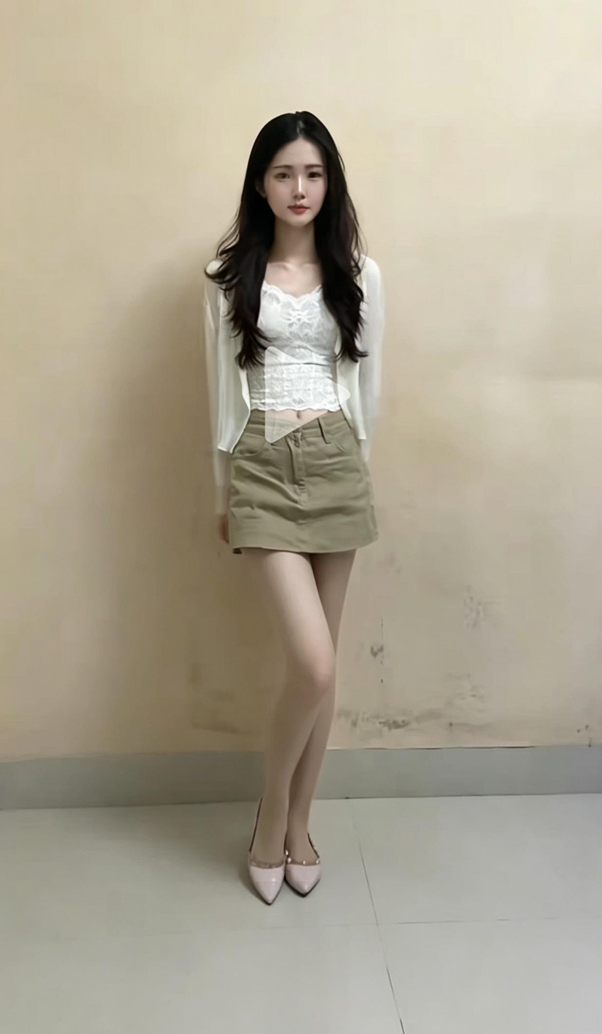 这姑娘穿搭清爽亮眼，太好看啦吧！🐱美女人美又可爱气质女神真好看甜美小可