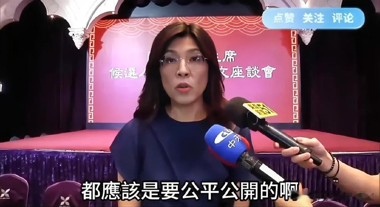 传言国民党主席改选投票不公开计票过程，只公布选举结果；郑丽文傻眼、错愕；岛内舆论