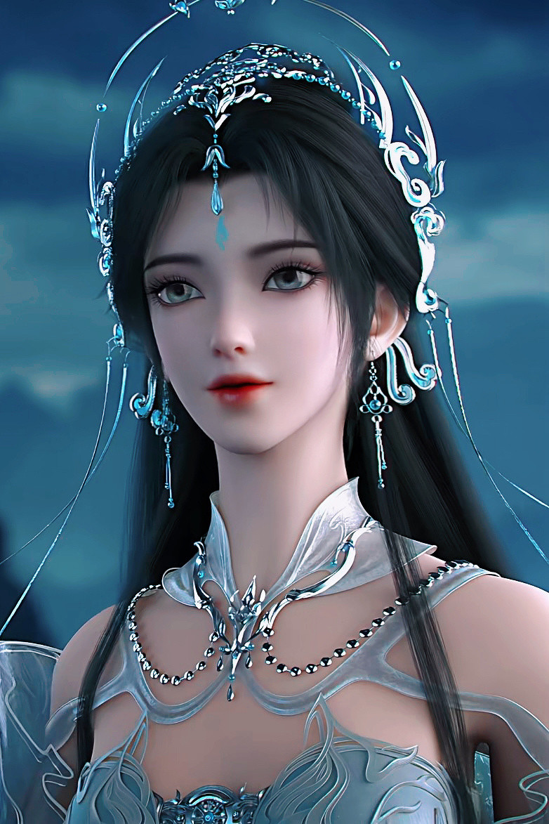 完美世界清漪国漫女神♥截修竖图♥无论身材样貌，无论品行气质，都是一等一的天之骄
