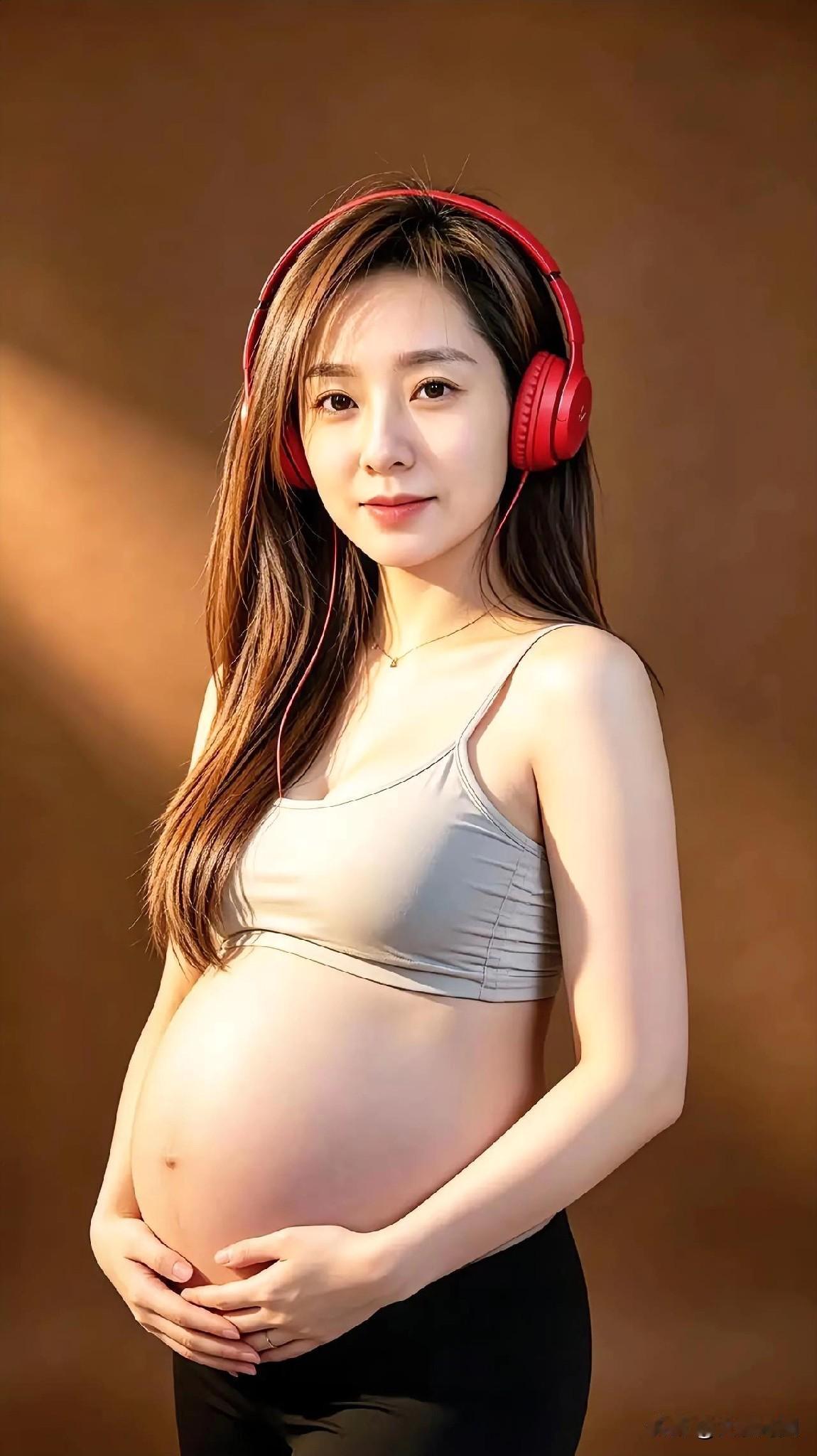 孕期这段美好的时光里，红耳机中的音乐每日都陪伴着我。🎧💖👶🏻孕期氛围感写
