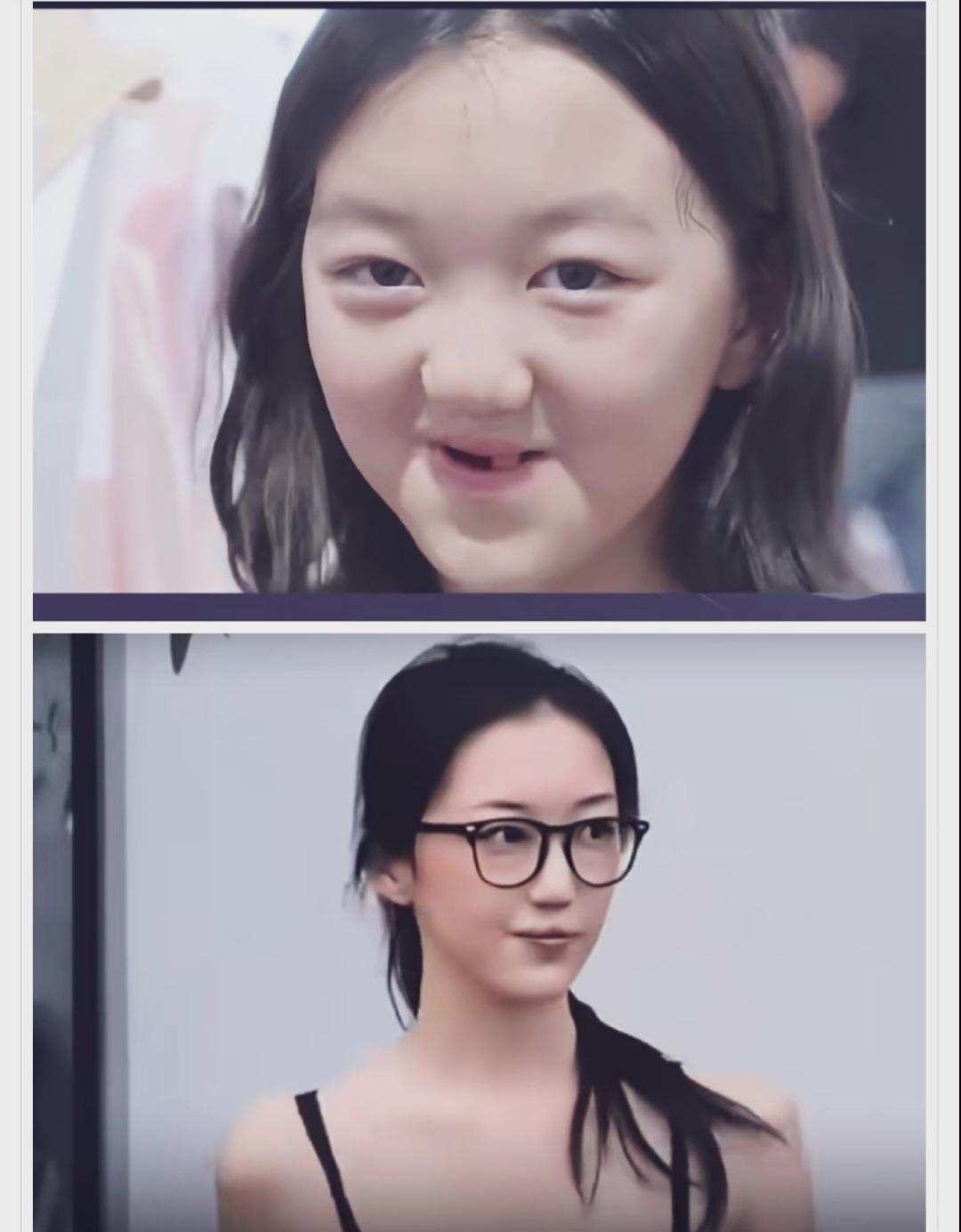 突然想到一句话，富人没有丑的。这姑娘长的像爸爸，气质随妈妈！
