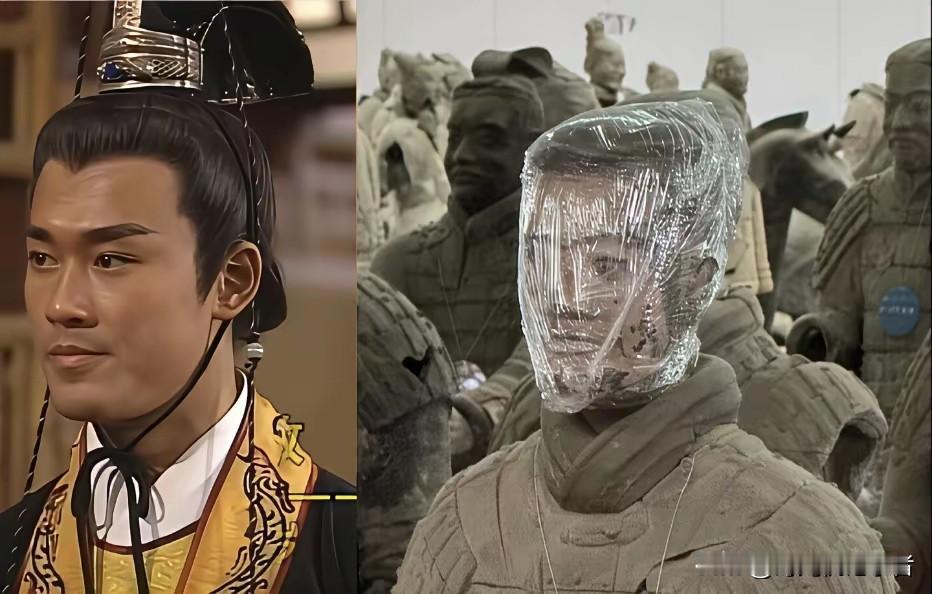 林峯和兵马俑撞脸，真的假的，是不是为了宣传电影的噱头啊！《寻秦记》也是挺意外竟