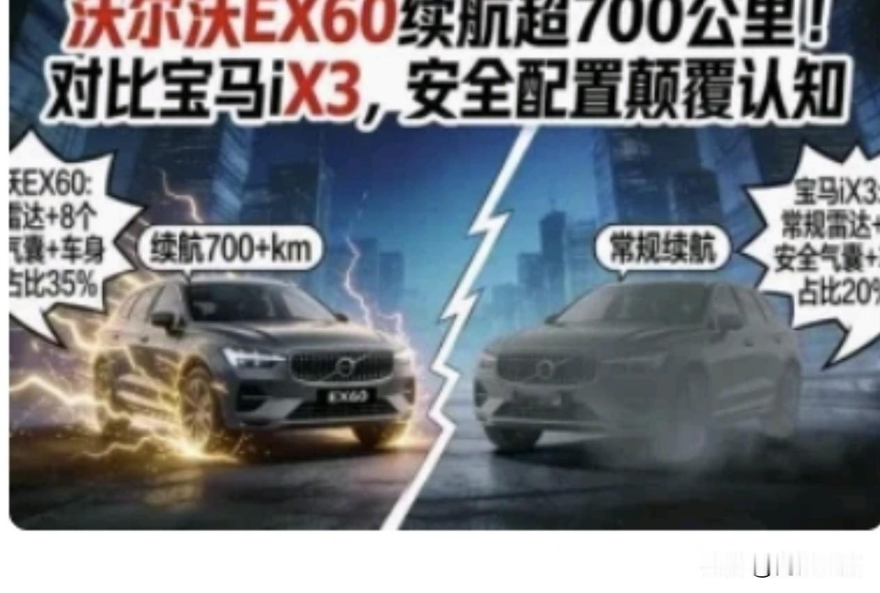 全新沃尔沃EX60：安全拉满，续航超800公里！沃尔沃整了个大动作——全新