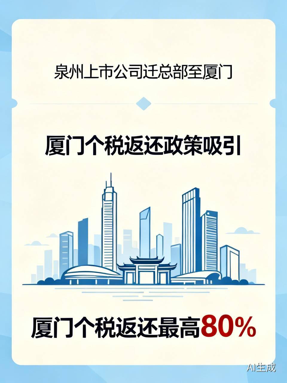 过去几年很多泉州上市公司迁总部到厦门，是因为个人股东限售股在厦门减持缴纳个税之