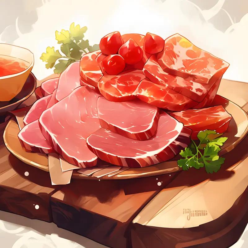 上联：天天想吃肉；下联：月月能变瘦。