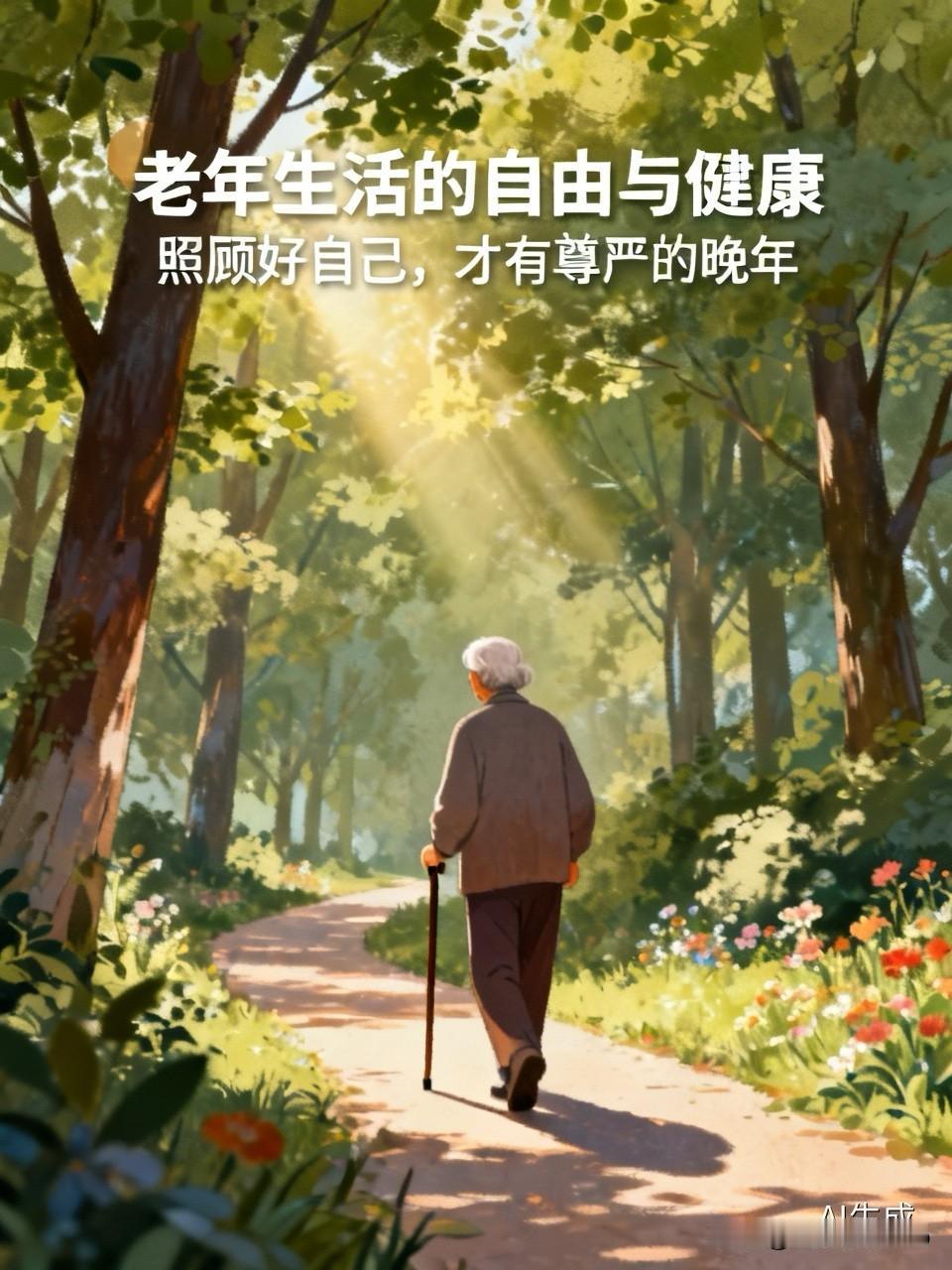 如果你步入老年照顾好自己才是关键其他的对你而言都不重要了到了暮年若生活无