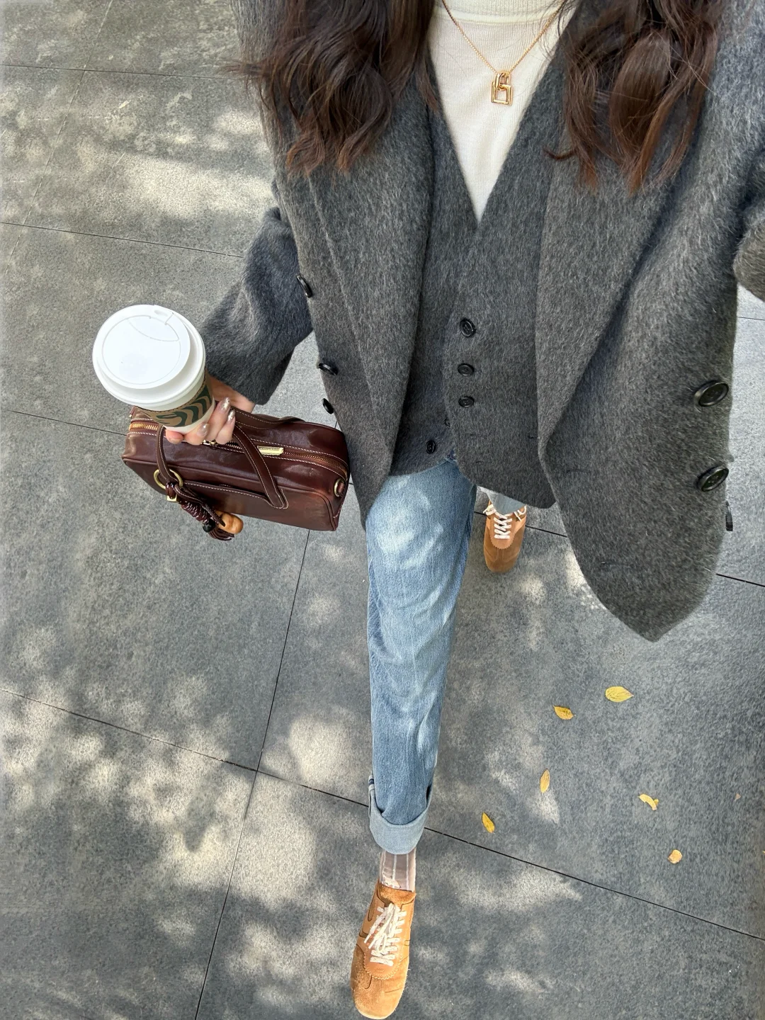 秋冬穿的漂亮大衣🍂基础款叠穿也太绝了叭！