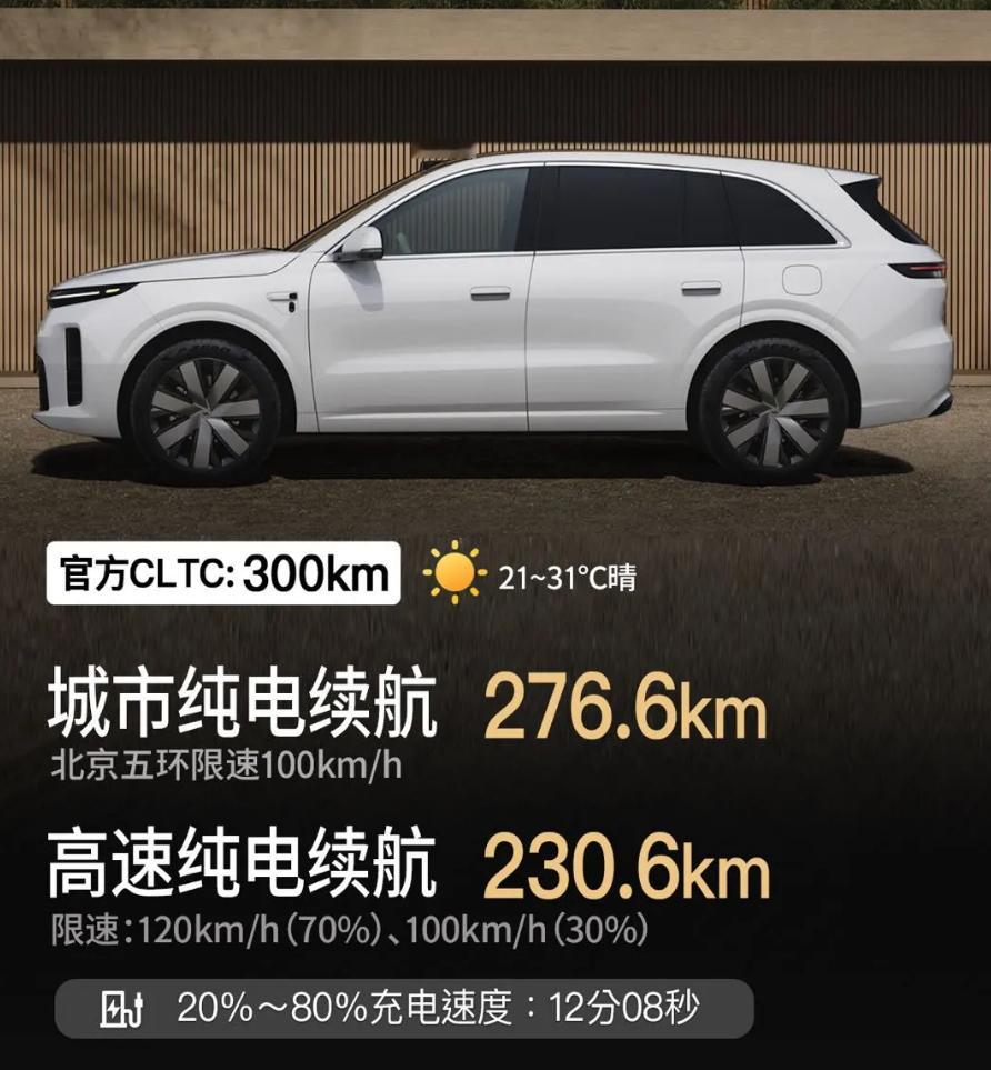 理想L6这纯电续航可以，标称300km，实打实的能跑两百多，而且在4C桩上就能快