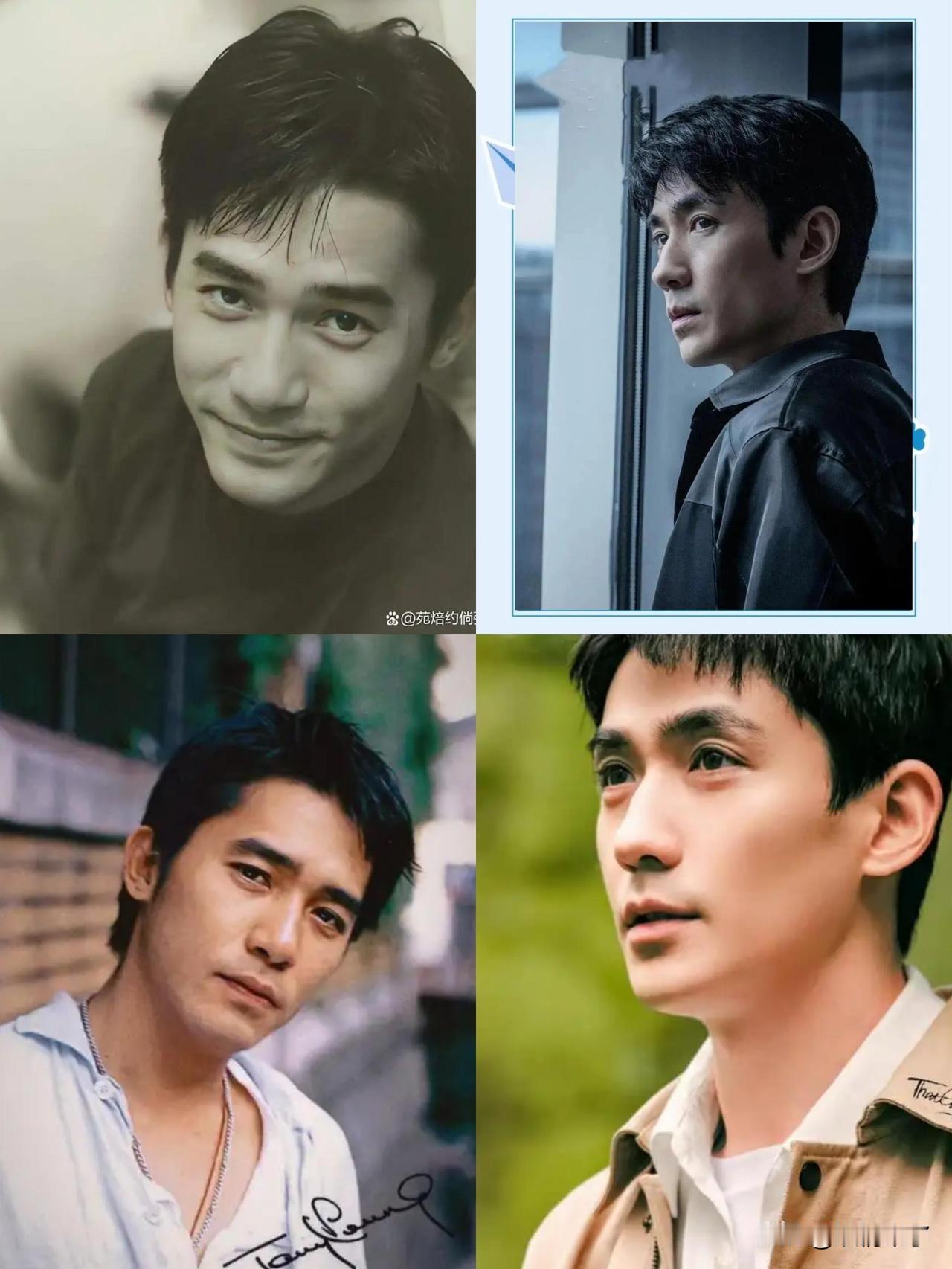 朱一龙跟梁朝伟真的太像了❗什么时候俩人能一起参演同一部剧啊，梁朝伟演父亲，周渝
