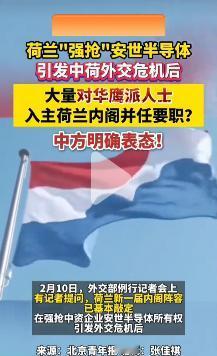 荷兰又换了一批强盗上台？对华更强硬？开什么玩笑，饿他几顿，他没力气自然就软了。