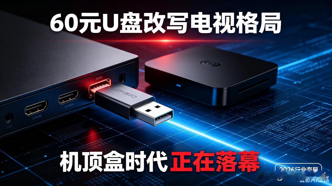 电视成为电脑,如今又何去何从?60元U盘改写千亿电视格局！机顶盒时代彻底终结，