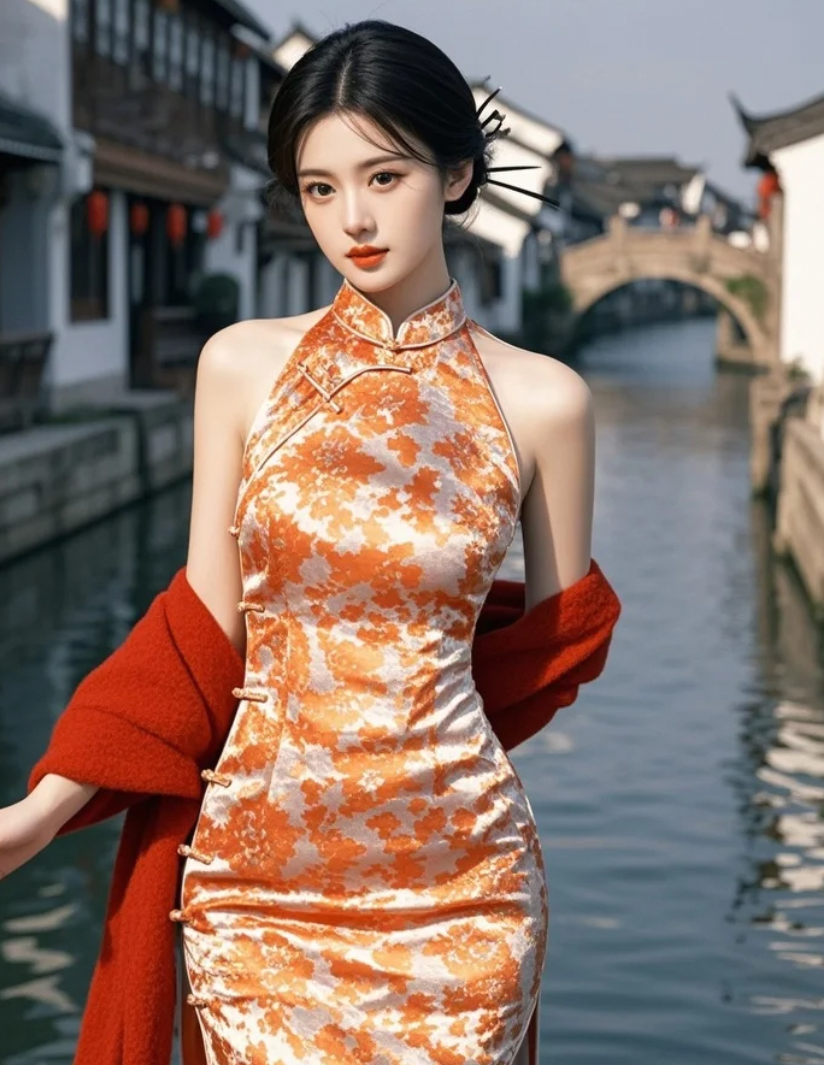 绝了！她像被《诗经》吻过的妖精，穿着旗袍像是裹着勾魂的刀！
