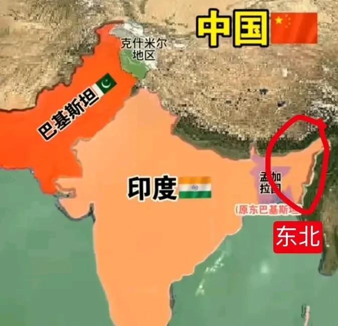 南亚小霸王时代的谢幕。我们看看南亚次大陆的地图，南亚次大陆，几乎是印度的地盘。