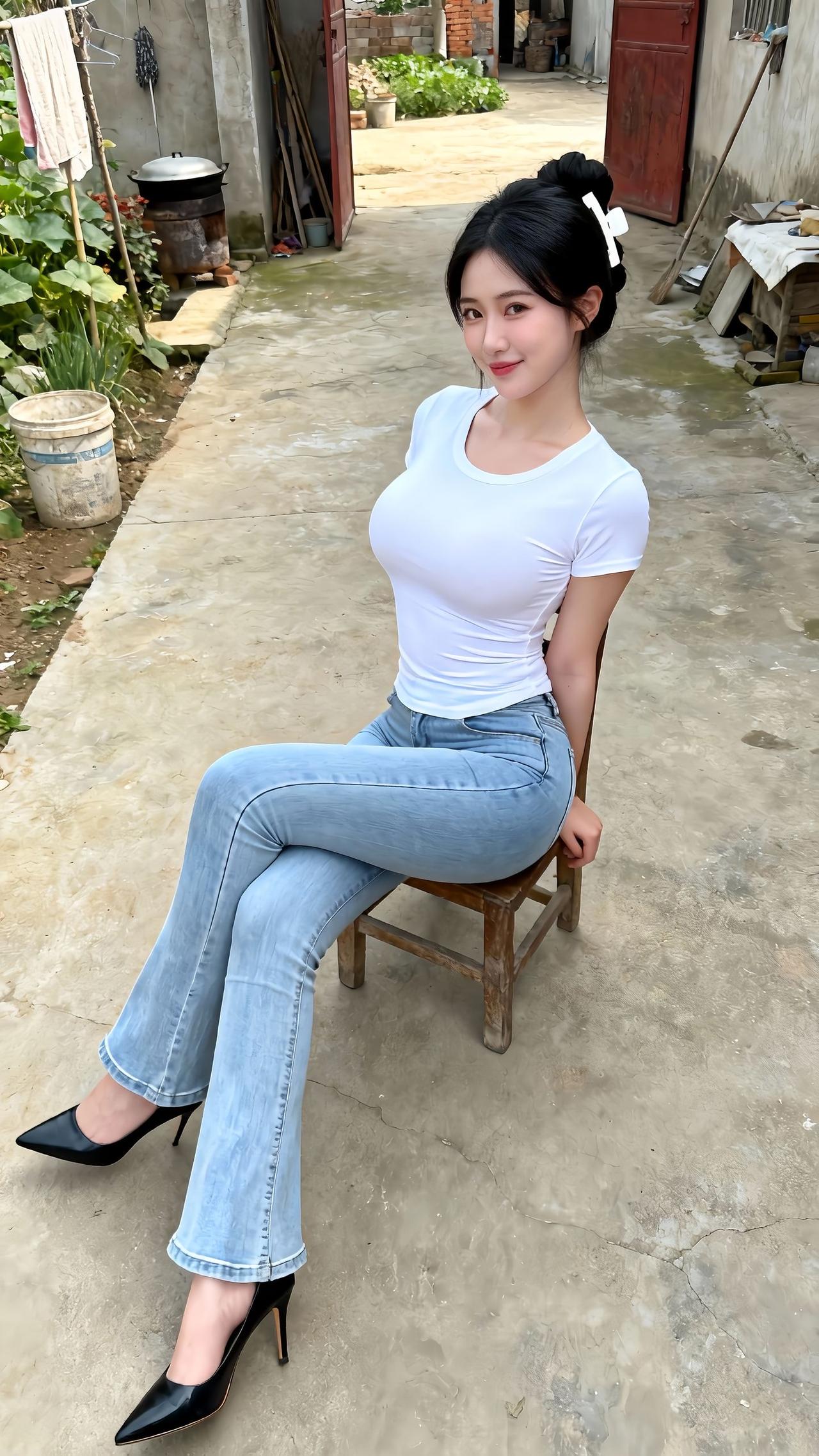 第28集穿搭分享回村穿搭”基础款也能穿出氛围感，被夸爆了！家人们谁懂啊！回村穿