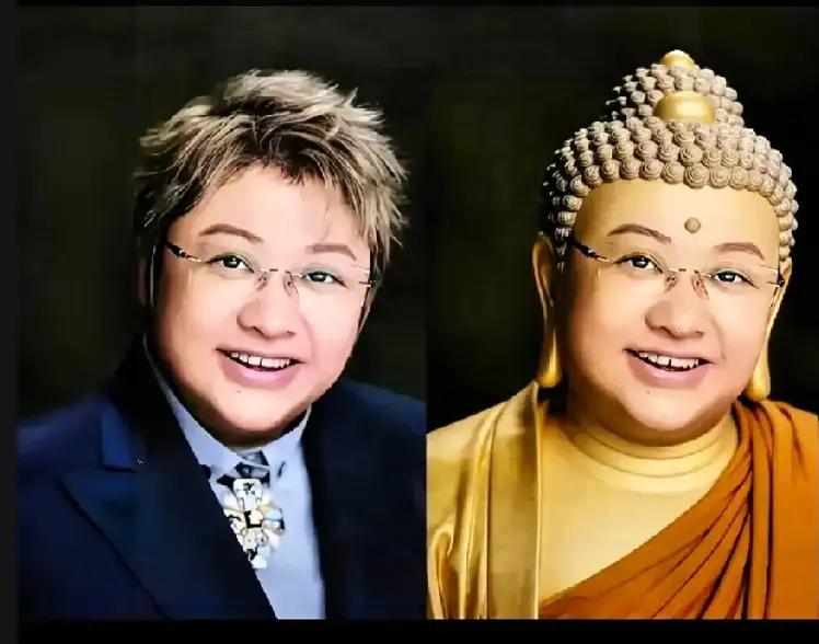 这届网友太有才了！把慈善家韩红、李亚鹏、陈光标三人ai成菩萨相，看着还真不违和。
