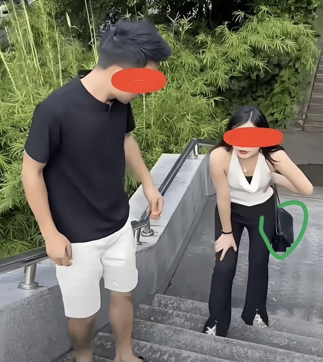 遛狗式偶遇，丈夫和小三在山道上，她笑得比谁都轻松。那天我刚好带狗路过，看见他俩