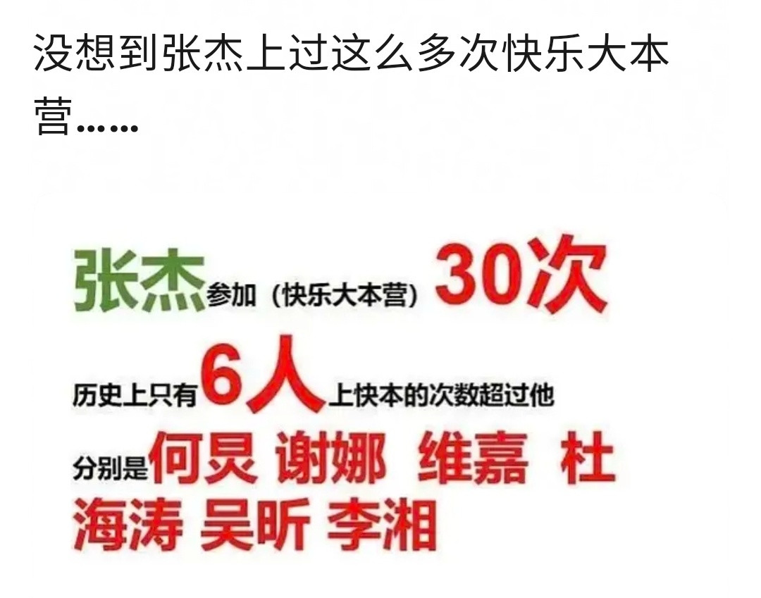 吃了两个张杰的🍉，一个是08年粉丝凑了100万替他解约的，一个是上了快乐大本营