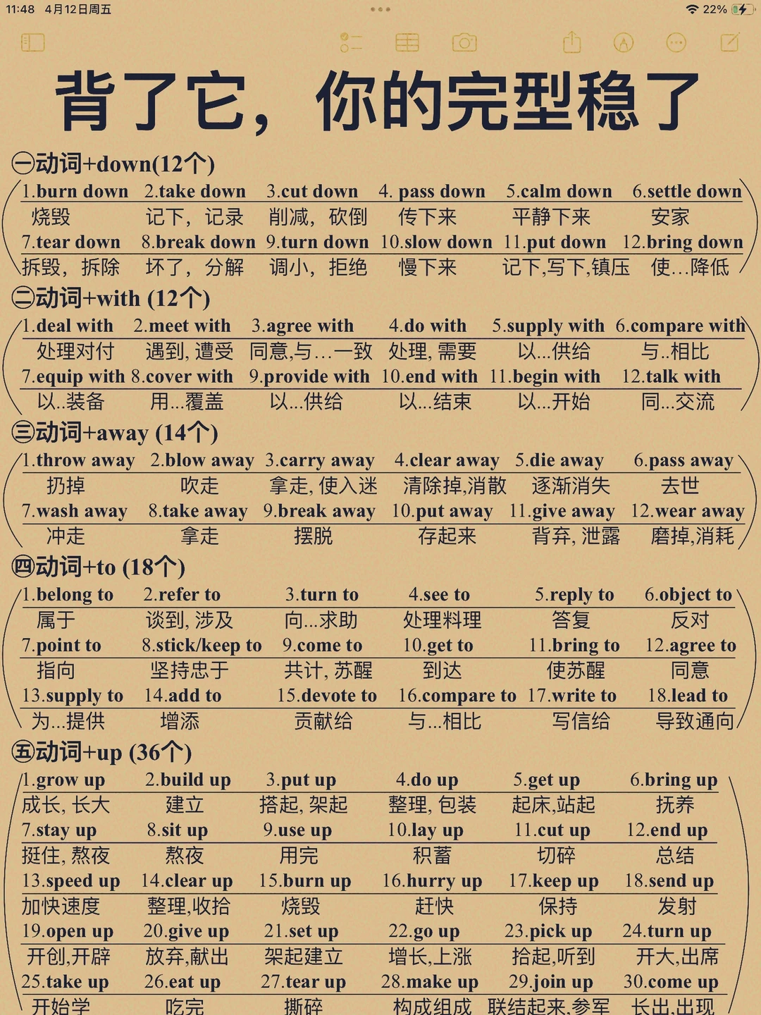 完型填空满分！固定搭配狂背！做题全对！太牛