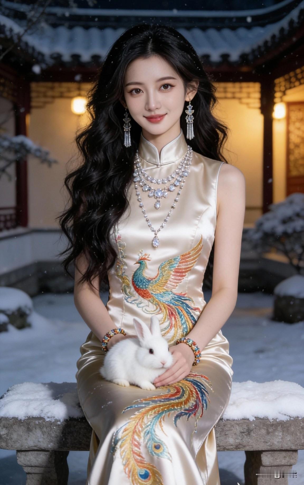 穿旗袍时怎么搭配项链搭配珍珠项链好看不？复古项链穿搭旗袍配饰旗袍配饰项链