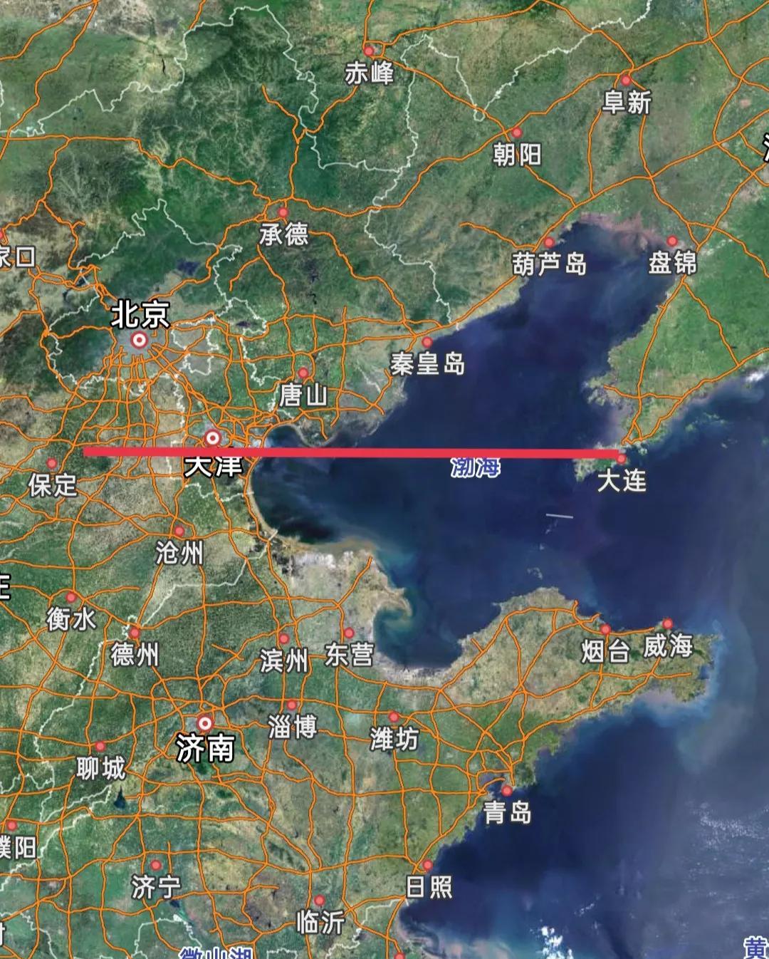 惊了，原来大连跟天津保定一个纬度，比北京还靠南！