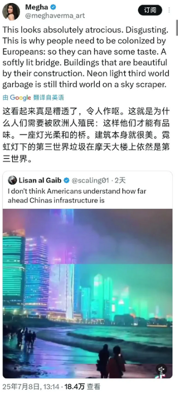 自己被殖民惯了，就以为别的国家跟她一样都喜欢被人殖民！这位来自迪拜的“女士”也不