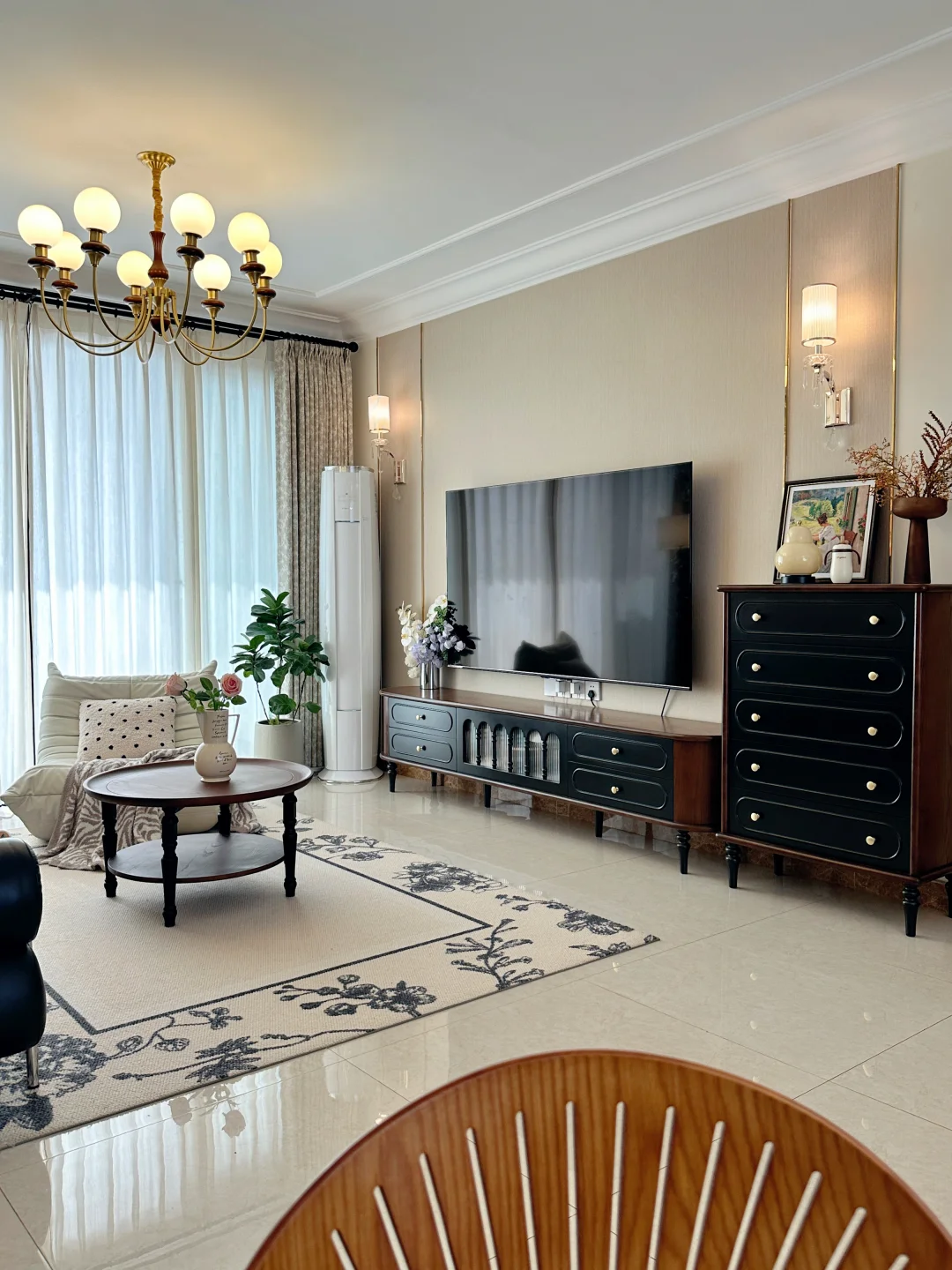 恒大精装房｜软装布置的复古风小家太美啦🌷