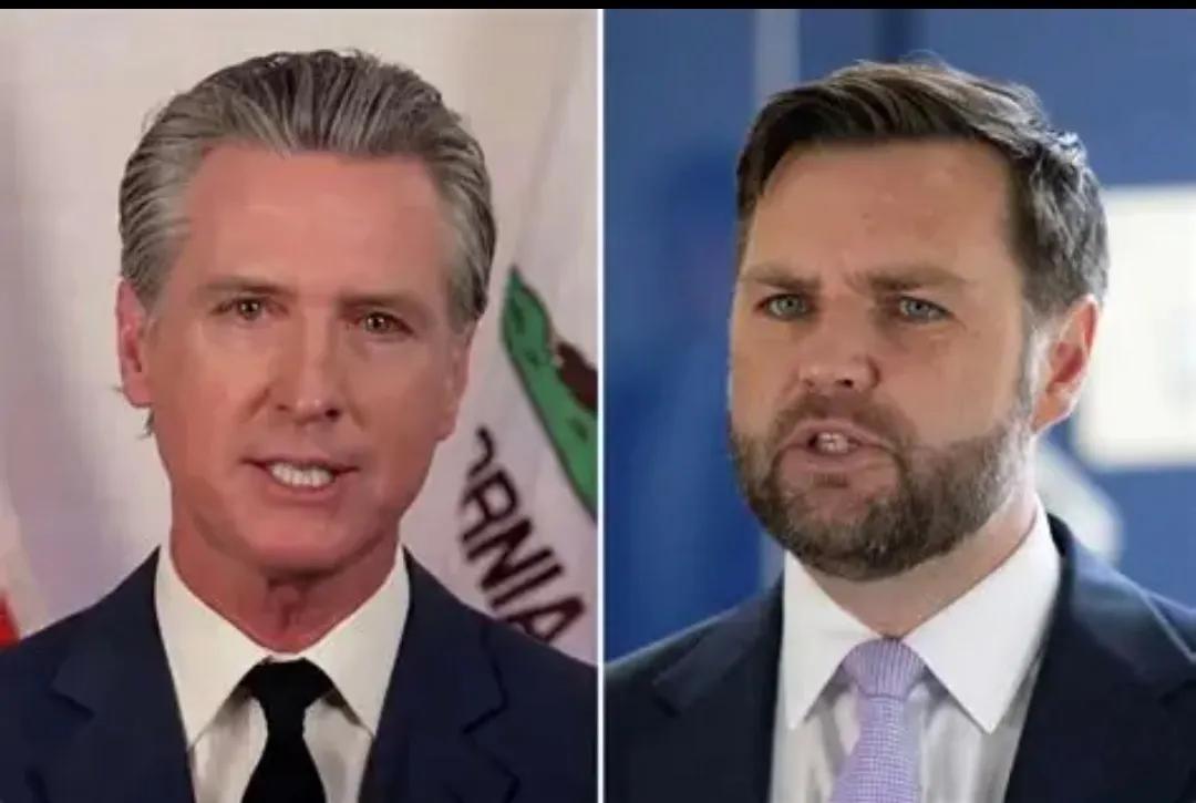 美国加州州长纽森今天（4月13日）写道：“JD.万斯在48小时内证明自己是一个无