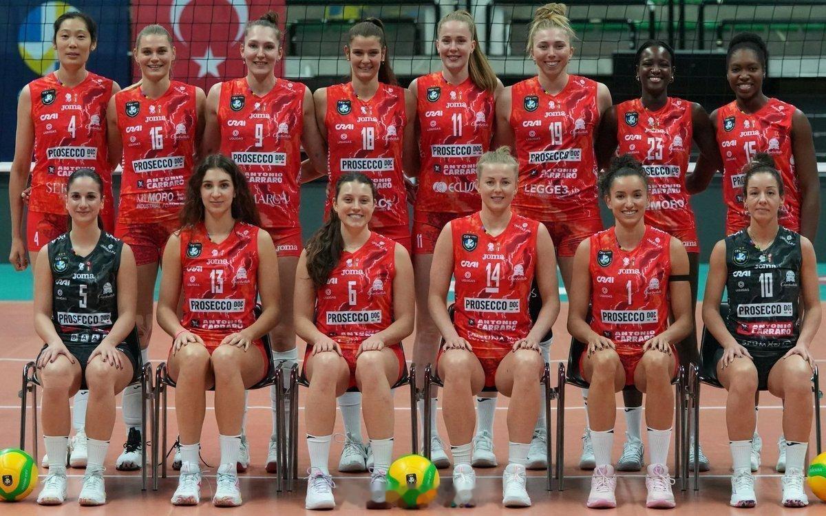 朱婷朱婷留洋第七季科内利亚诺取得了意大利联赛的第23场胜利，确保了他们在常