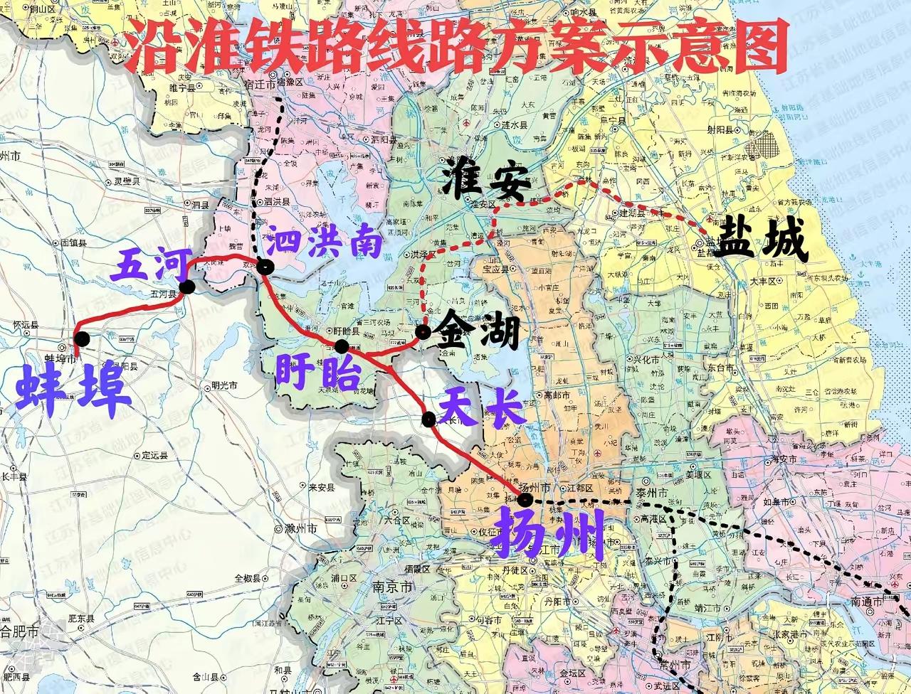 最近关于沿淮高铁的信息热了起来，这是一条连接河南、安徽和江苏的高铁线路。最初的方