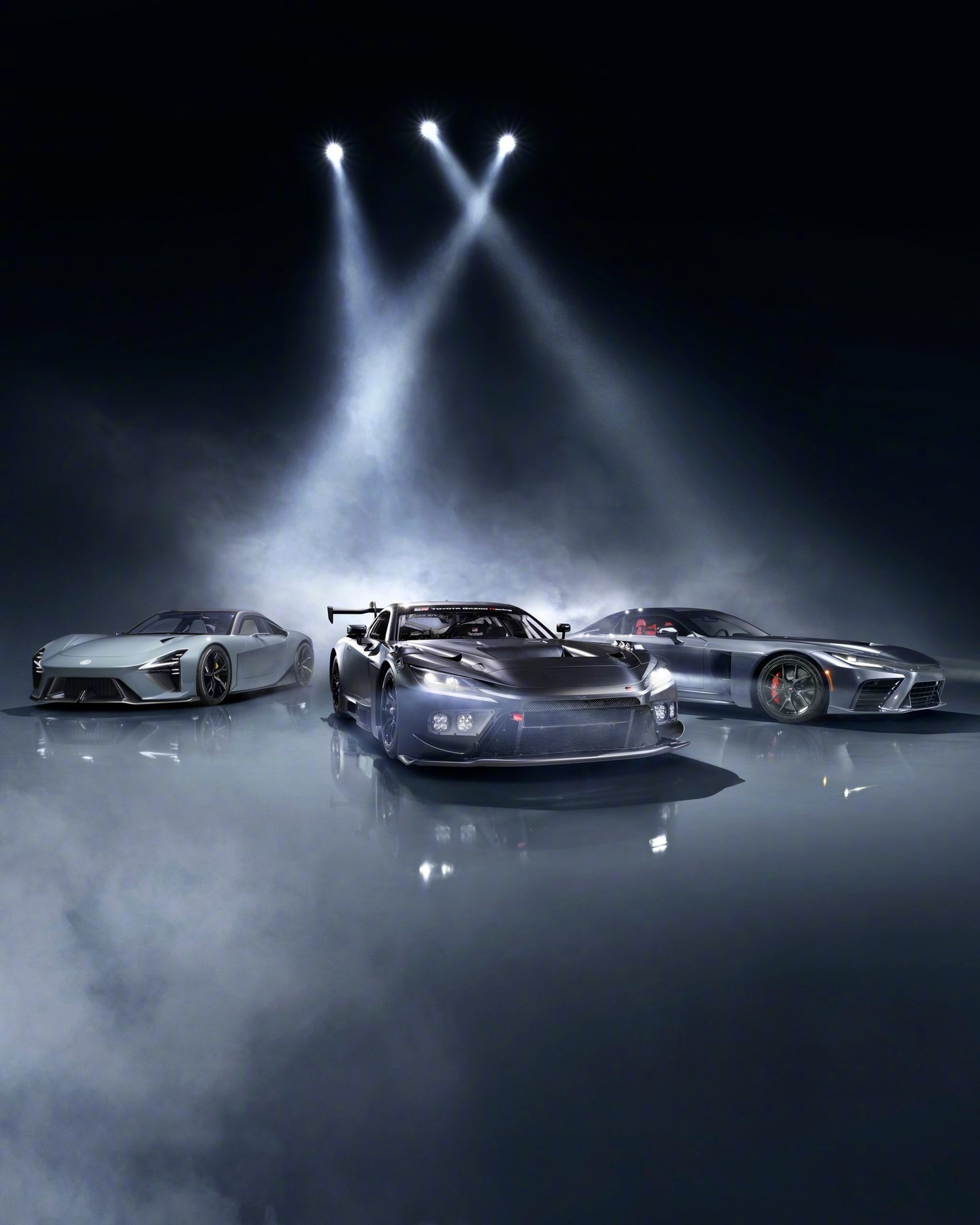 丰田一口气发仨全新大超跑。雷克萨斯LFA纯电概念车（图3-图7）4.0V8双涡