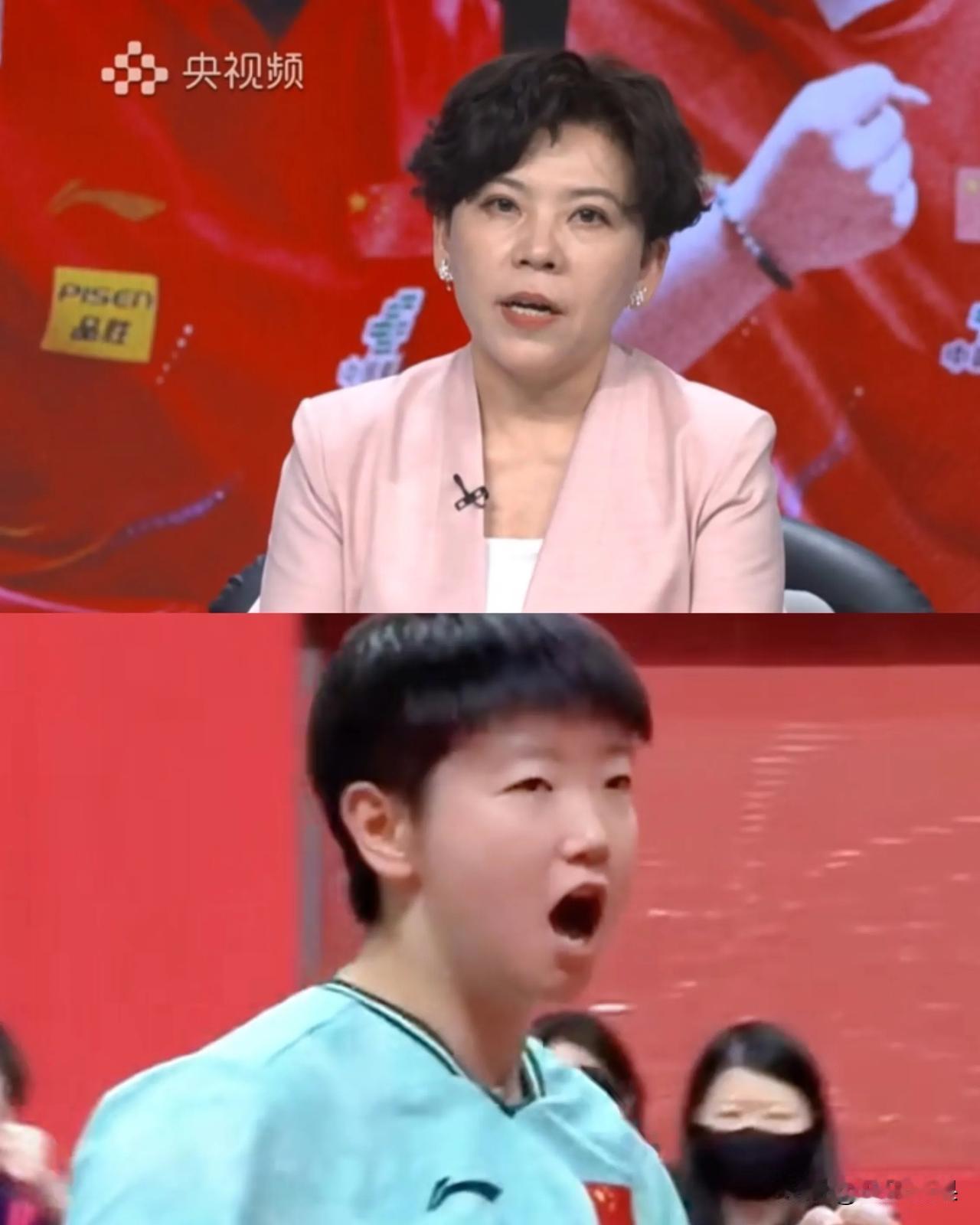 女团3：0战胜日本队，孙颖莎要记头功，邓亚萍说：孙颖莎在刚刚男团失利的重压下