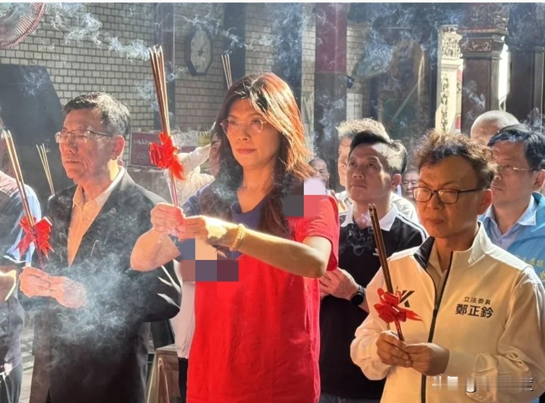 郑丽文公开回应郝龙斌、张亚中指责境外假账号介入选举。郑丽文今到新竹宫庙进香，新竹