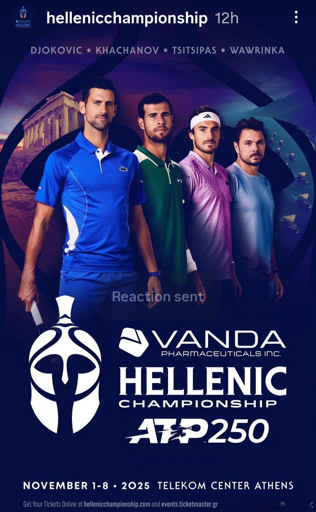 首届ATP雅典站星光熠熠如图，德约科维奇，卡恰诺夫，瓦林卡，西西帕斯，都是有故事