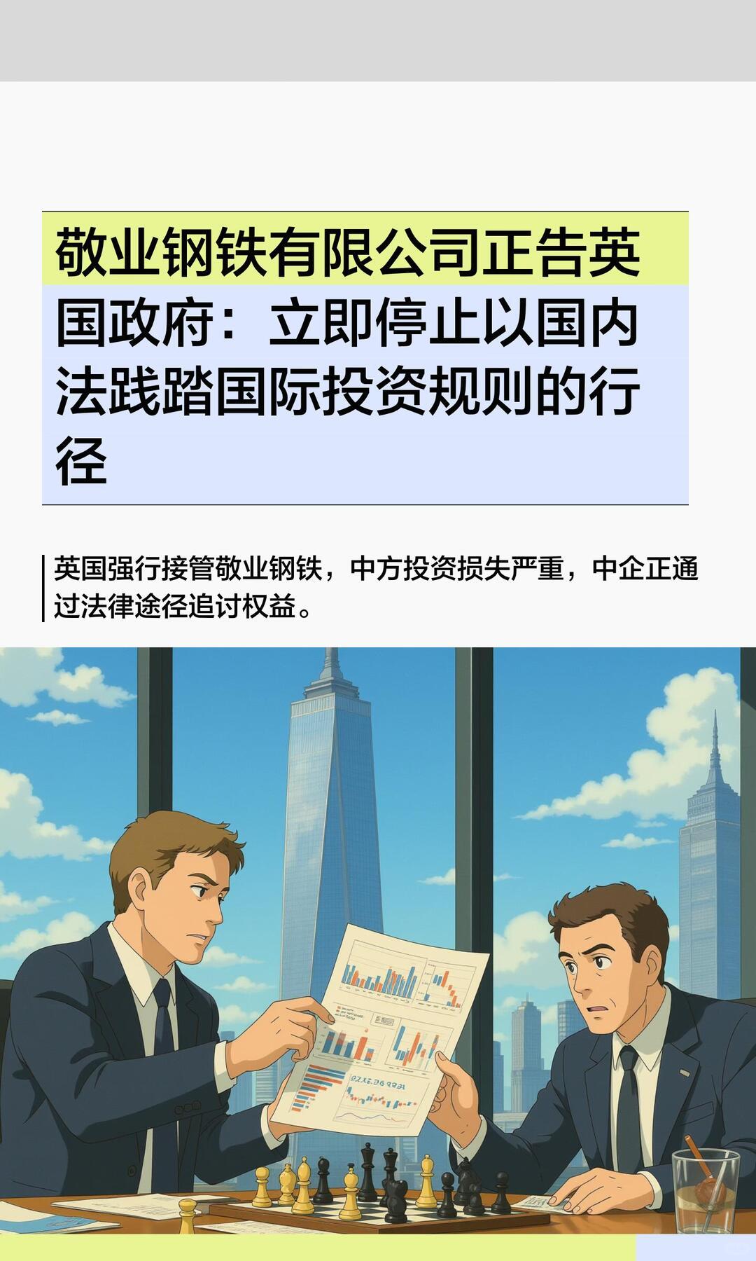 从经贸互信来看，中英早已签署双边投资保护协定，约定征收外资应当给予公允、足额的市