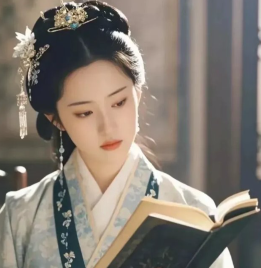 扮演林黛玉看书，左边是刘亦菲，右边是赵丽颖，你觉得谁更贴合角色形象？​​​