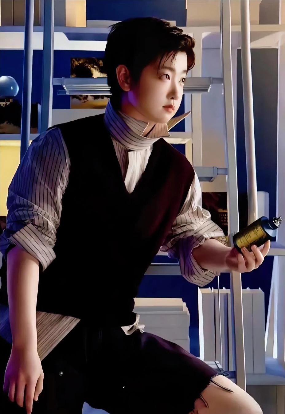 哇哇，真像个贵气的小王子。又帅又飒的莎莎，这精致的小脸太好看了。全运会