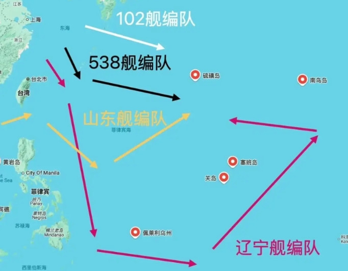 东大的航母编队出现在第二岛链，于是很多人便开始“鼓吹”什么自由航行，其实这根本不