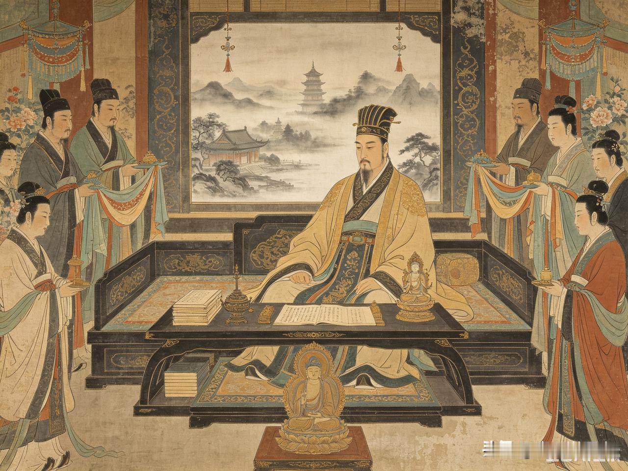 你对萧衍的一生有什么看法?萧衍是最可惜可叹的悲剧皇帝，他的一生，是一部从巅峰坠落