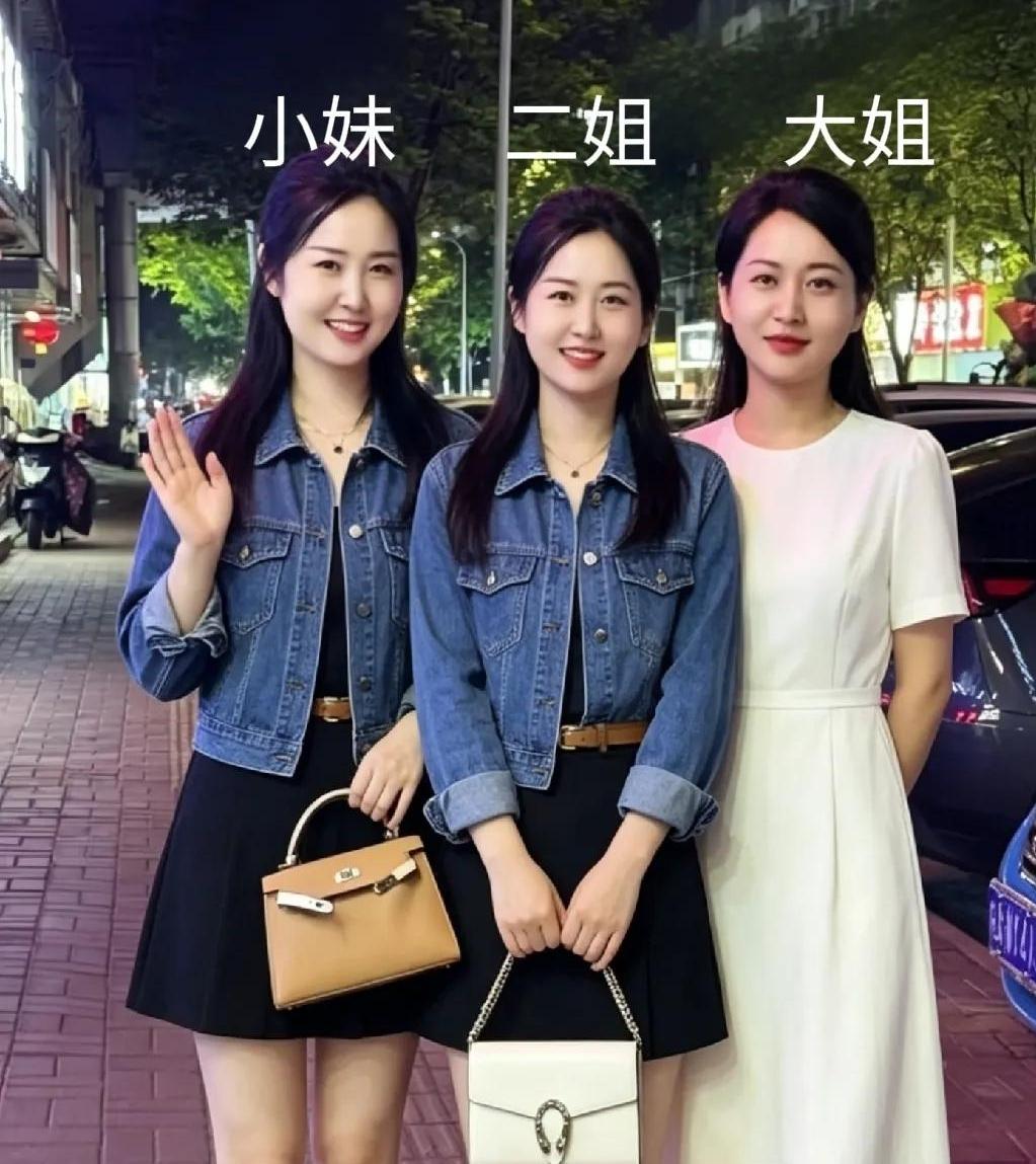 二姐真漂亮！手里拎着白色小包，氛围感直接拉满，气质出众。简约素雅的白色小包