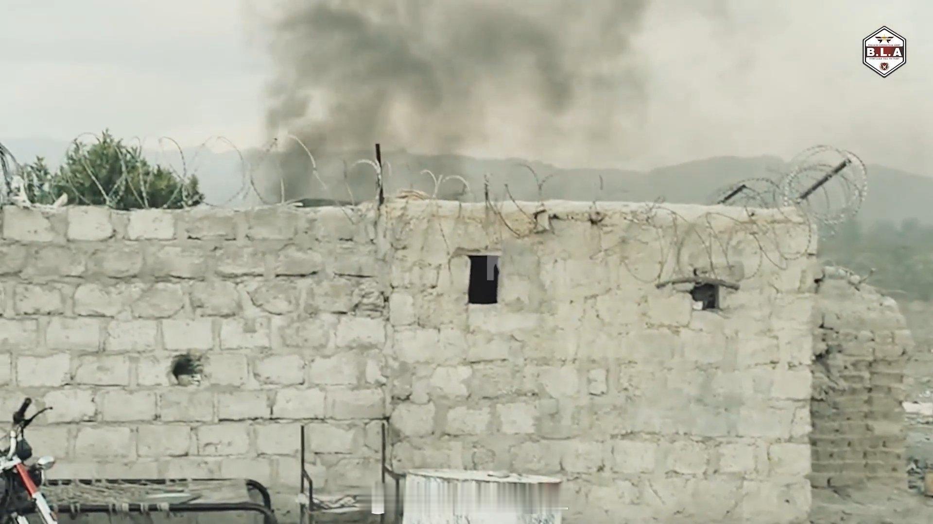 “俾路支解放军”（BLA）发布了他们在巴基斯坦俾路支省凯奇县袭击一处警察据点的视