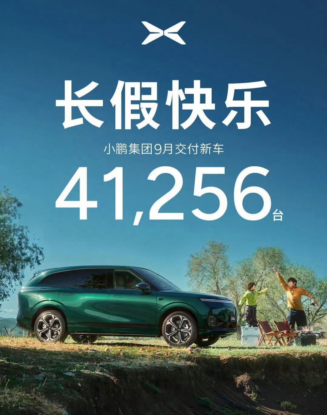 小鹏9月销量同比去年下滑了，虽然下滑得不多，也就300台左右。但今年小鹏推出了GX、MONAL03、