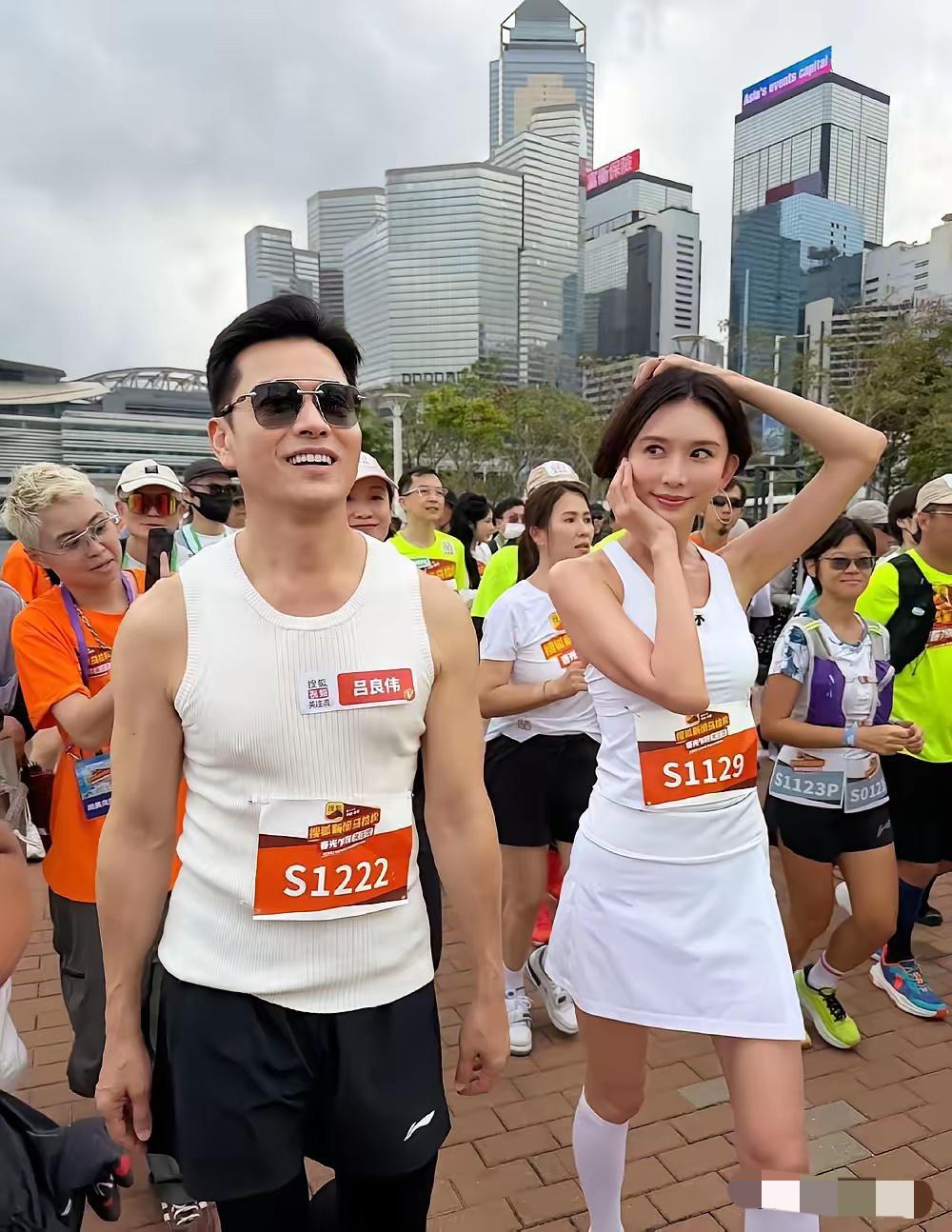 果然还是女人最懂女人，我问闺蜜，香港马拉松上，为什么林志玲用这种眼神看吕良伟啊？