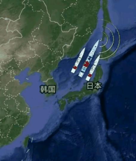我们中国终于敢了，激动的热泪盈眶！我们中国052D军舰基本上是贴脸绕日本一圈了！