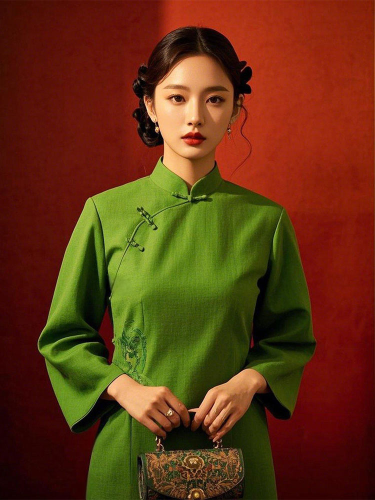 中式改良旗袍连衣裙女2022年新款