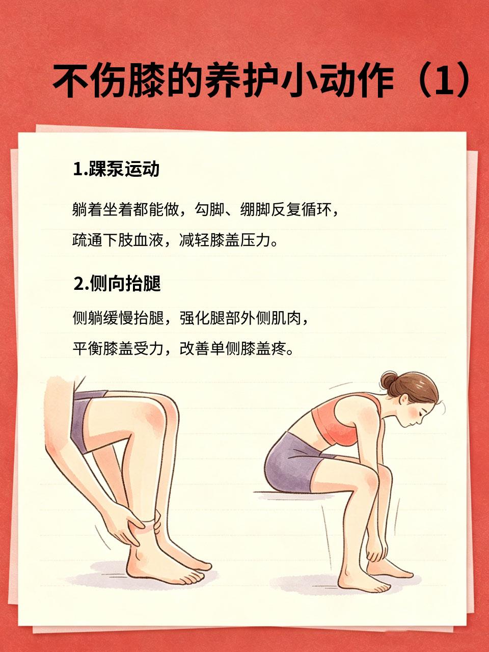 年纪不大膝盖先废！3个小动作养好受损膝关节明明才二三十岁，膝盖却比老人还差：走