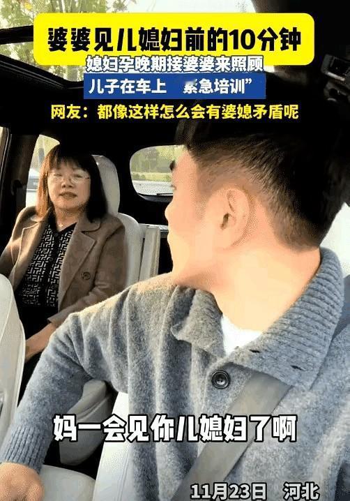 儿媳妇怀孕了，儿子接妈妈去伺候儿媳妇。儿子说，家务活全干，吃不完的剩饭你吃，不