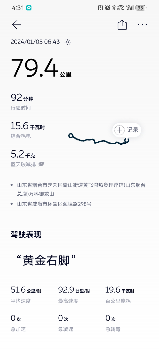 蔚来70度与75度电池冬日实测最近对比了一下75度电池和70度电池冬天续航的真