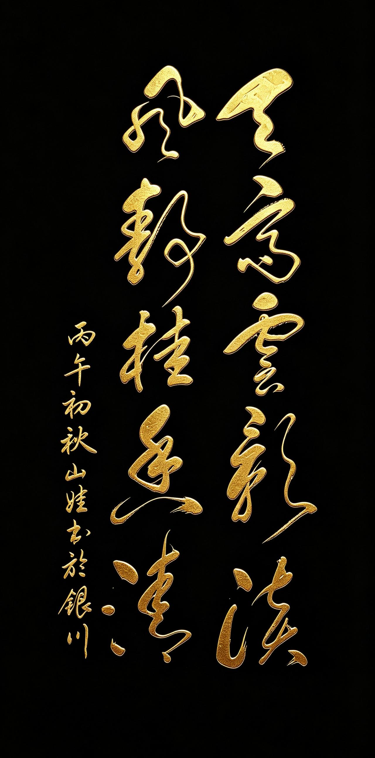 这草书写得太有味道了！中国人的清秋意境，全藏在这草书里面！天高云影淡，风静桂