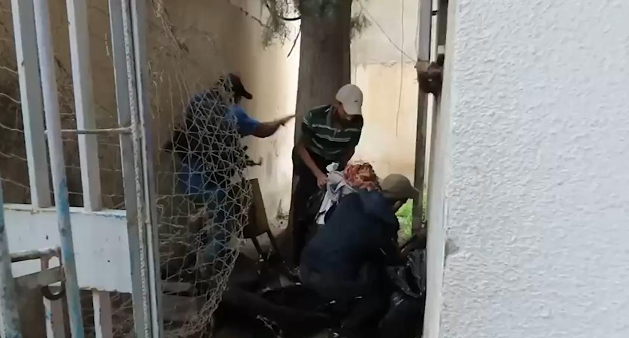 以色列国防军公布了哈马斯武装分子拍摄的视频，视频显示武装分子利用拜特哈嫩一所废弃