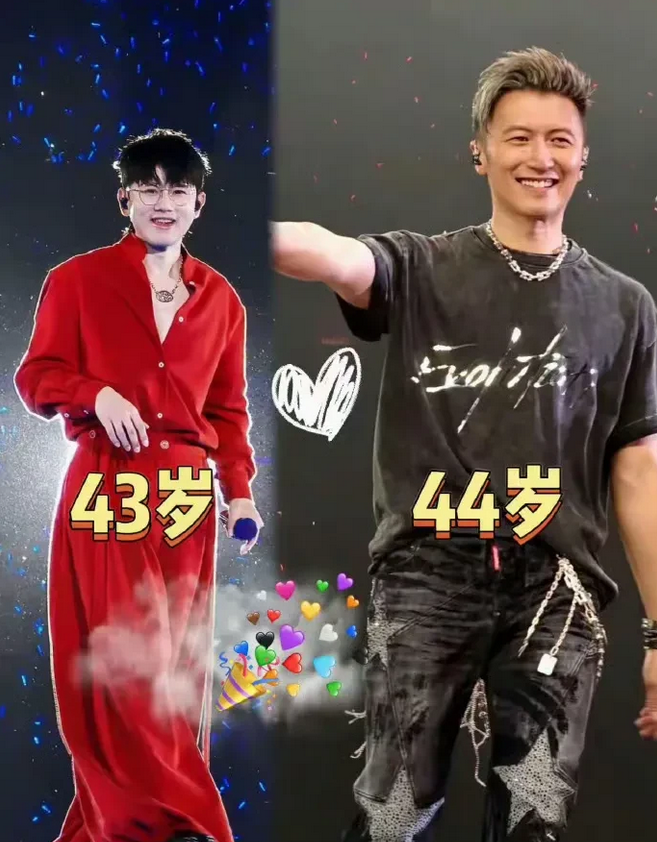一岁之差！张杰谢霆锋仿若隔代